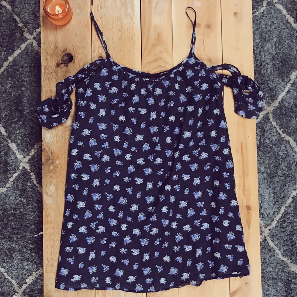 Floral sundress with off the shoulder straps